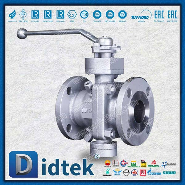 2 piece trunnion ball valve
