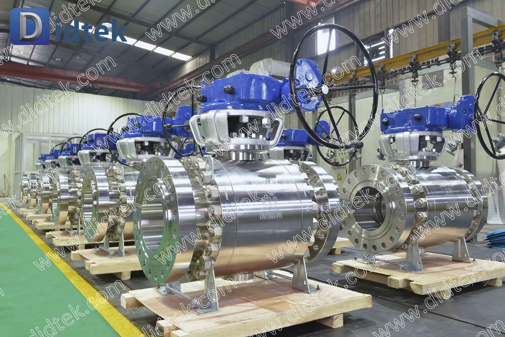 B-4 DIDTEKFTBV-Duplex SS F51 High Temperature Anti-corrosion Trunnion Ball Valve