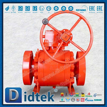 Gear Operated API 607 Fire Safe F304 Metal Seated Ball Valve
