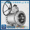 Elgiloy Spring Energized PTFE Lip Seal Trunnion Ball Valve 
