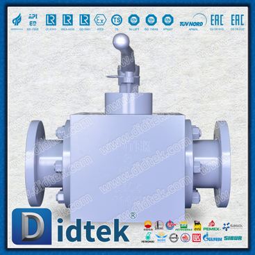 Metal Seat CO2 Medium Forged 3 Way Ball Valve