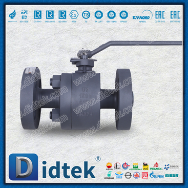 A105 1500LB High Pressure Phosphating Corrosion Protection Metal Seated Floating Ball Valve 