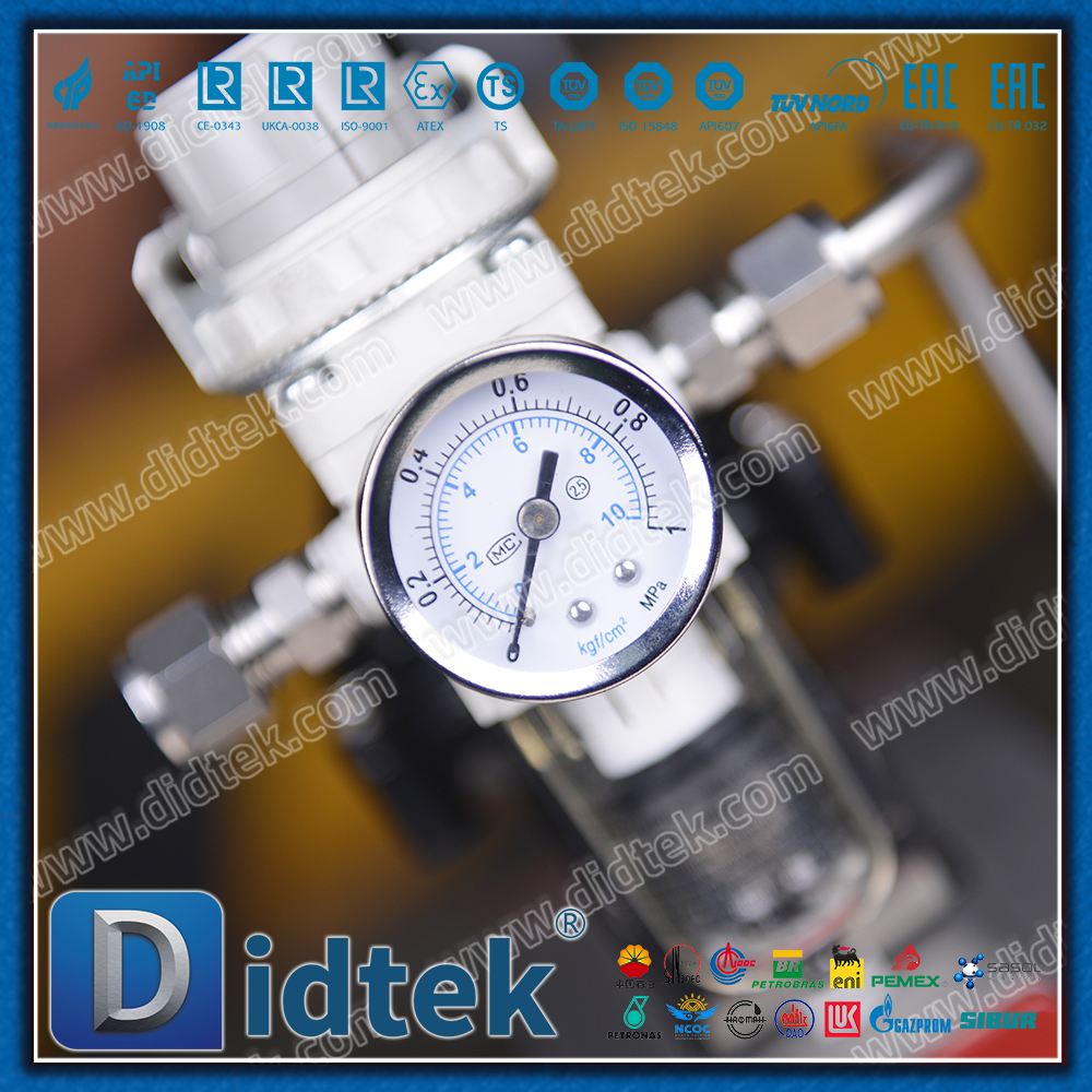 Sea Water 300℃ F51 Metal Seat Pneumatic Ball Valve