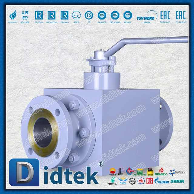 Metal Seat CO2 Medium Forged 3 Way Ball Valve