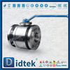 F51 Duplex Stainless Steel Double Acting Pneumatic Actuator Metal Seated Forged Floating Ball Valve