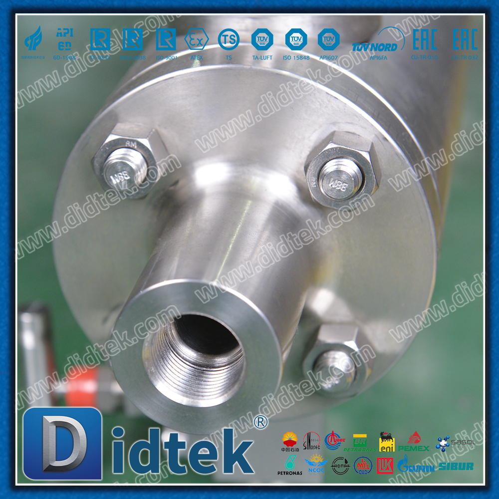 LNG Cryogenic Liquid Nitrogen Extended Stem Double Ball Ball Valve