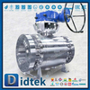 High Temperature Full Bore Flange Metal seat Trunnion Ball Valve
