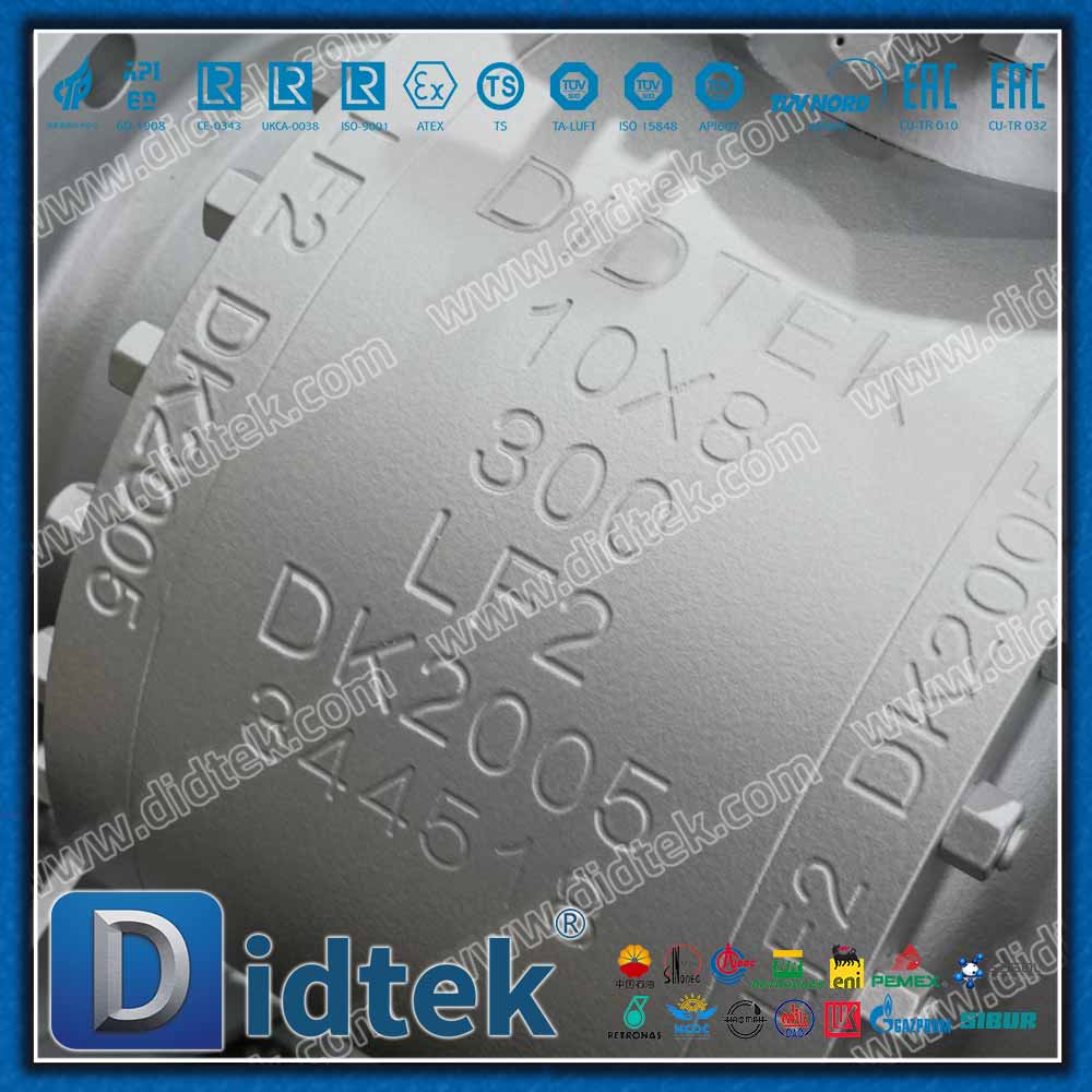 Elgiloy Spring Energized PTFE Lip Seal Trunnion Ball Valve 