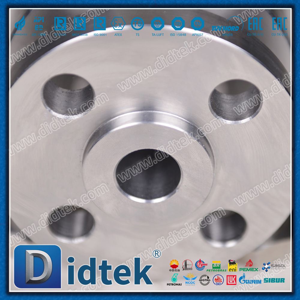 Sea Water 300℃ F51 Metal Seat Pneumatic Ball Valve