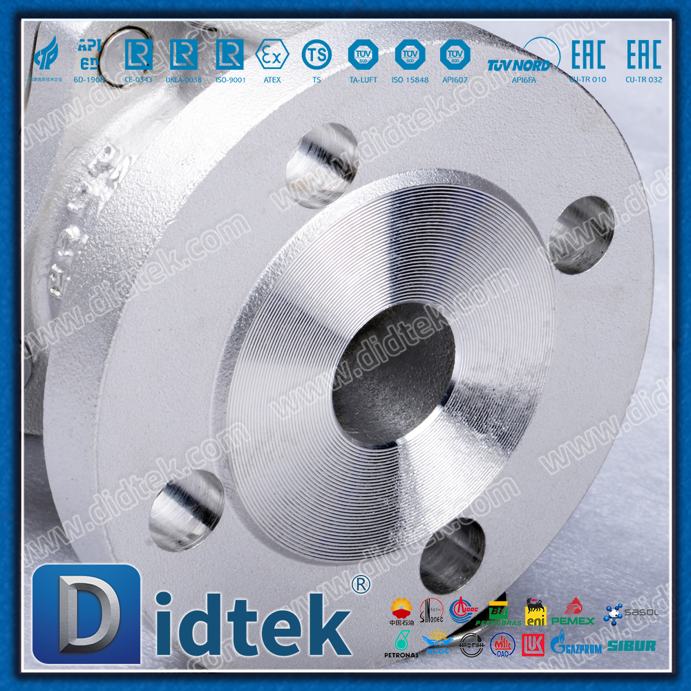 DIN/EN Stainless Steel Metal Seated Floating Ball Valve Anti Blow Out Stem