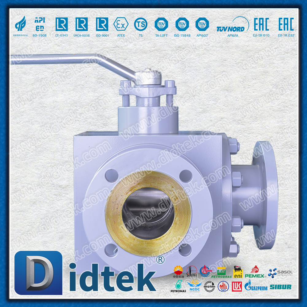 Metal Seat CO2 Medium Forged 3 Way Ball Valve