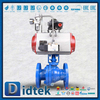 Single Acting With Spring Return Penumatic Actuator Ball Valve With ISO Mounting 