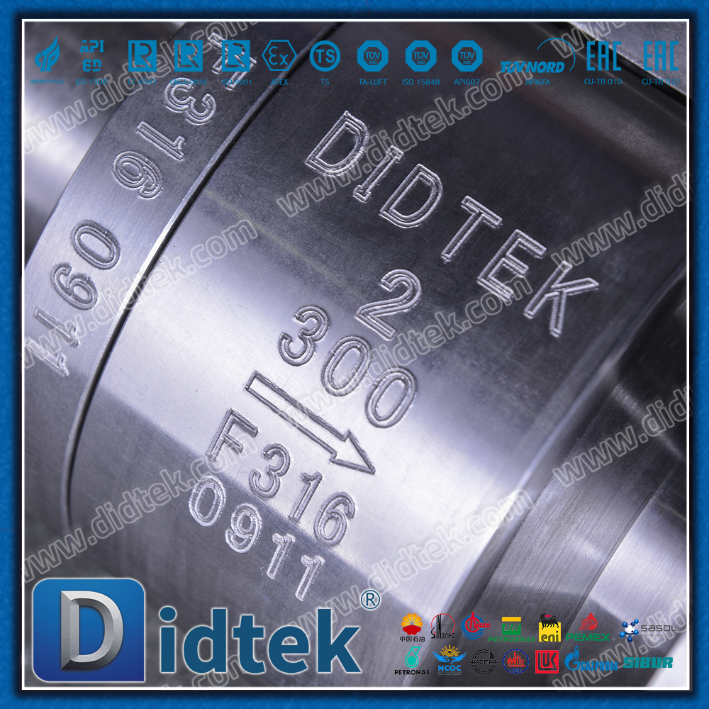 F316 545 ℃ High Temperature Cooling Fin Metal to Metal Floating Ball Valve