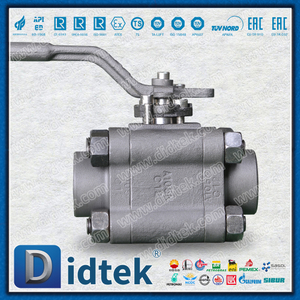 3 PCS A105N Reinforced PTFE Seat Thread Forged Ball Valve