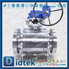 High Temperature Full Bore Flange Metal seat Trunnion Ball Valve