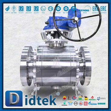 High Temperature Full Bore Flange Metal seat Trunnion Ball Valve