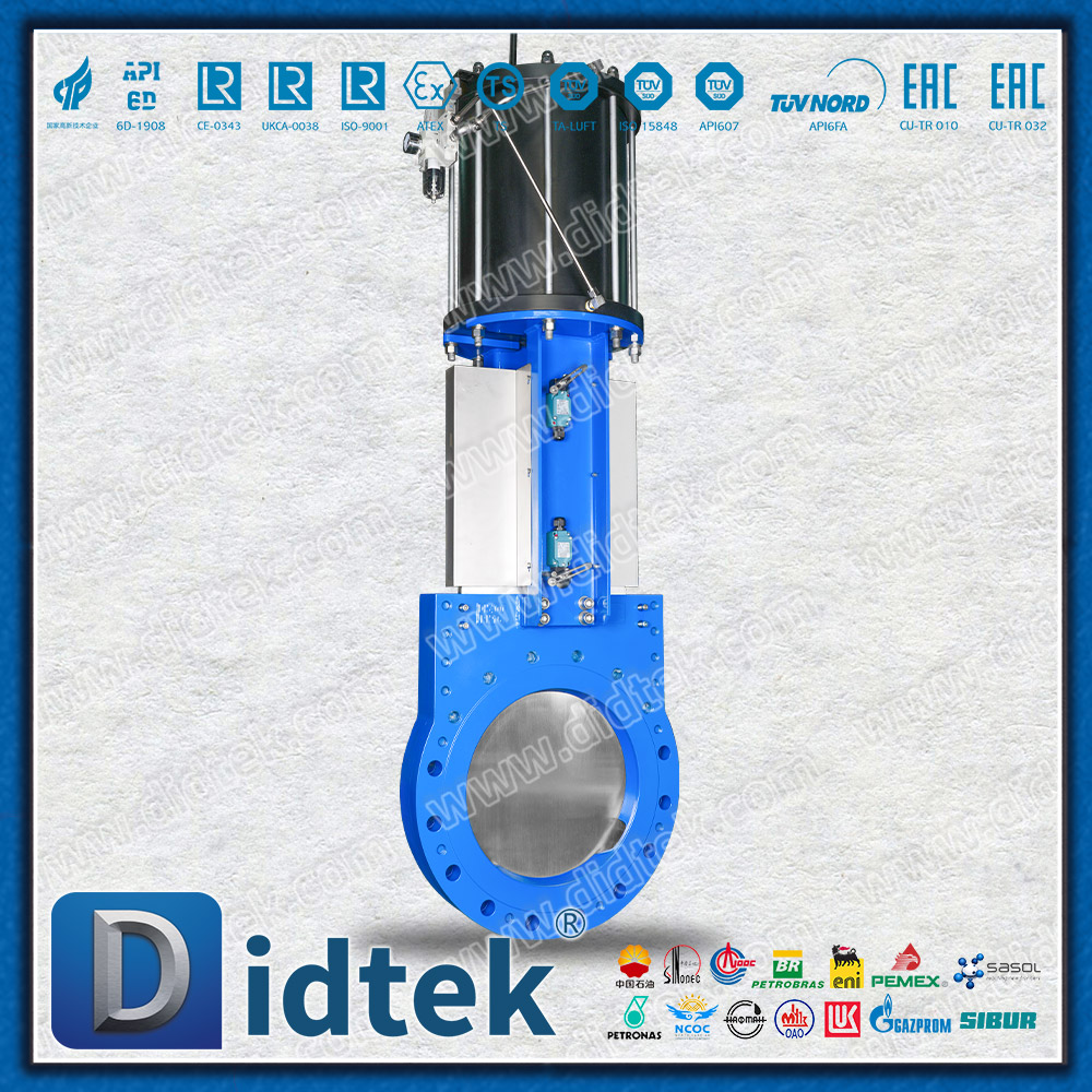 Industrial Double-acting Pneumatic Knife Gate Valve