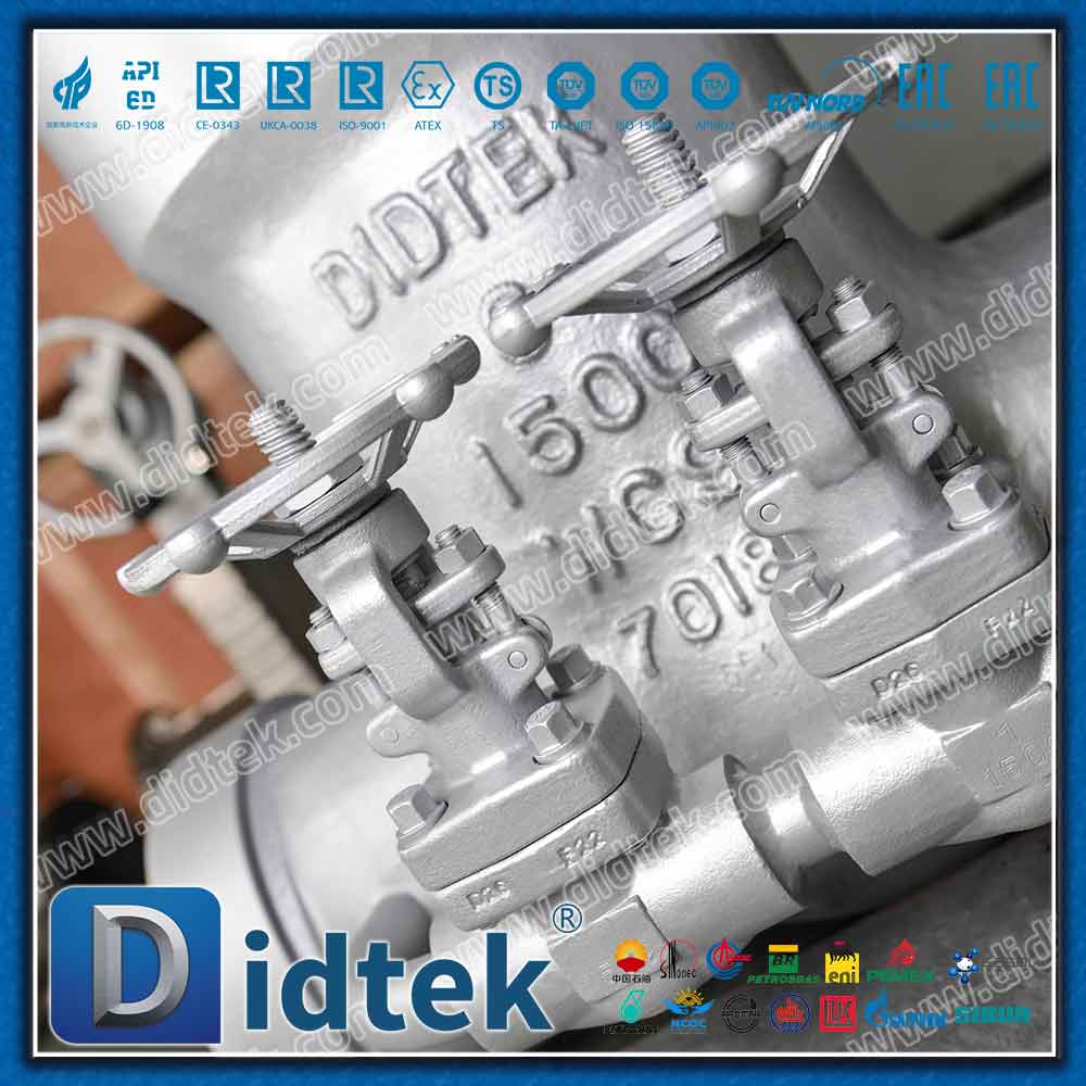 WC9 PSB 1500LB By Pass Gate Valve For Stem 