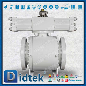 Marine Engineering Pneumatic & Hydraulic Forged Steel Metal-Seated Trunnion Ball Valve
