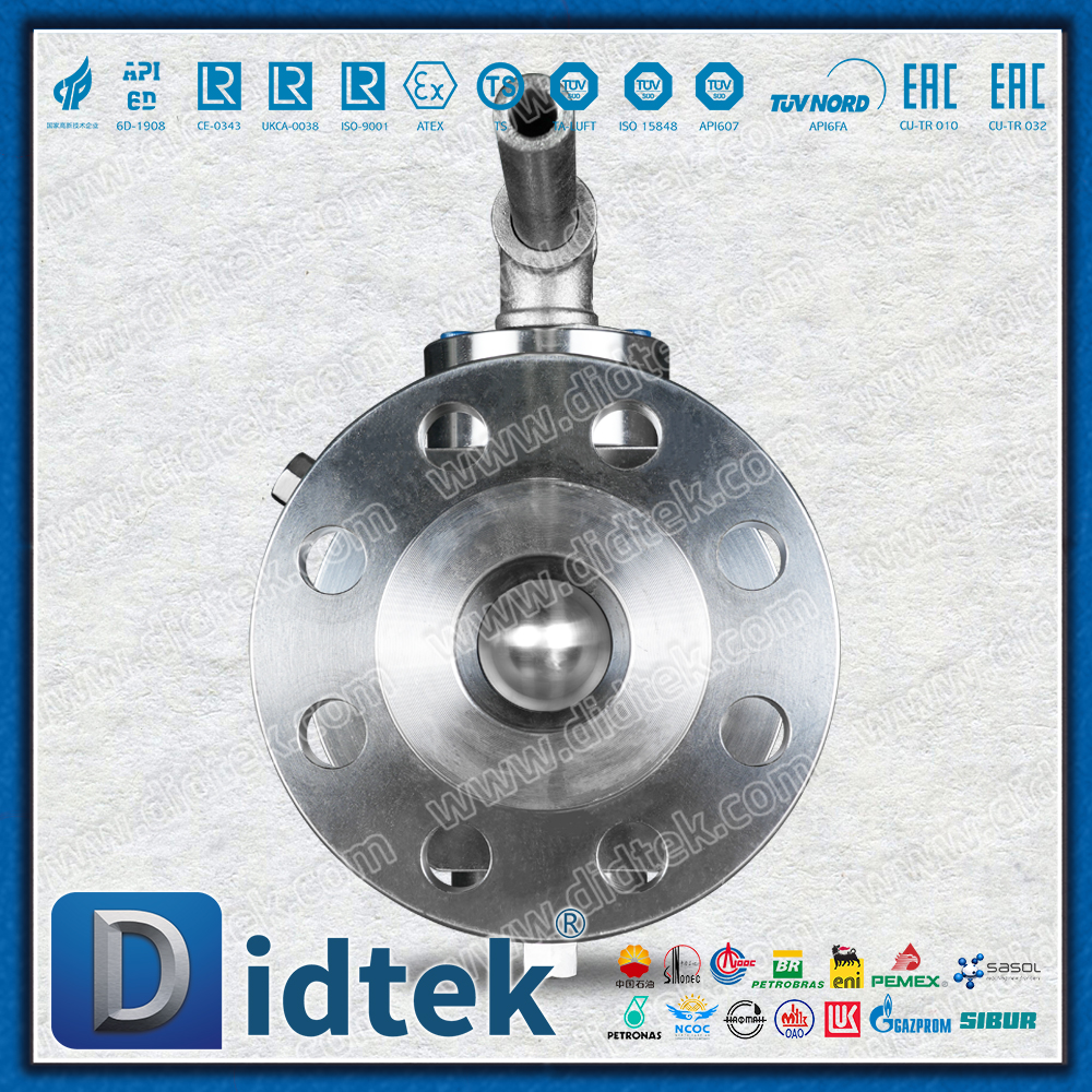 Didtek Necking Double-Direction Lip Special Alloy Inconel 825 Trunnion Ball Valve