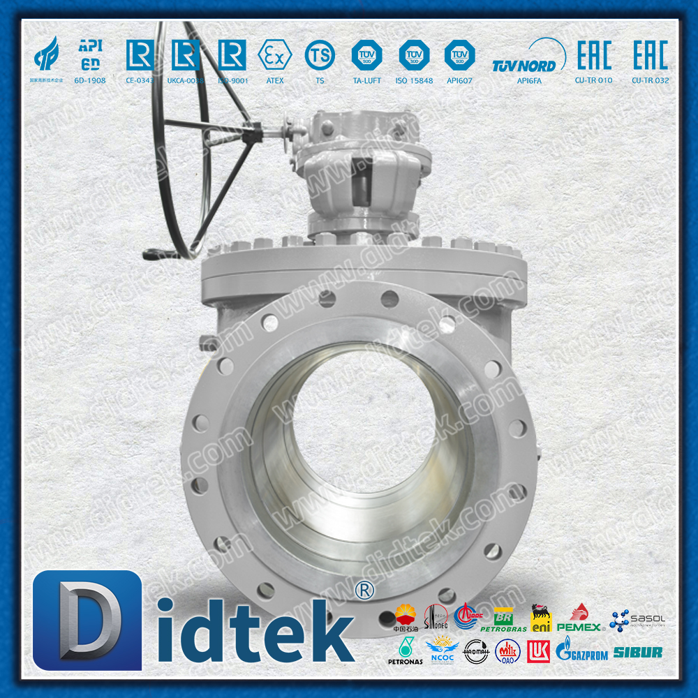 Top Entry Ball Valve Use Double Stage Turbine for Low Torque