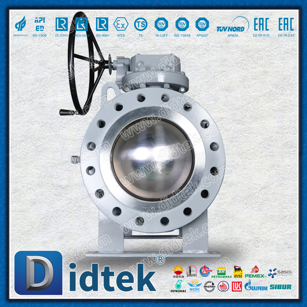 Didtek Flange Carbon Steel A105N Forged Steel Trunnion Ball Valves