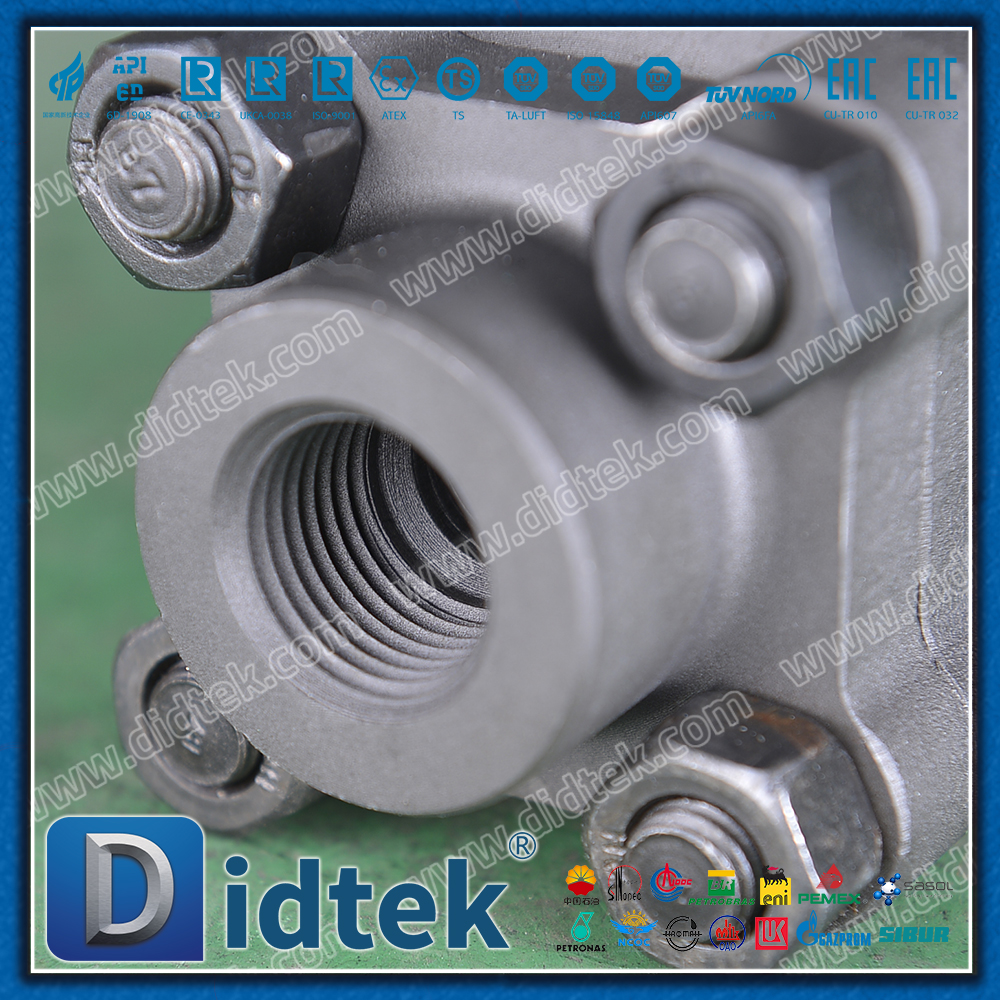 3 PCS A105N Reinforced PTFE Seat Thread Forged Ball Valve