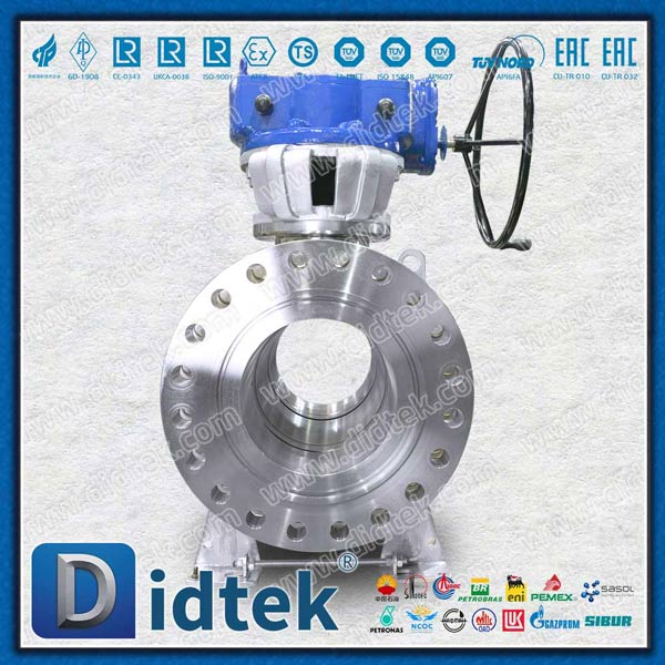High Temperature Full Bore Flange Metal seat Trunnion Ball Valve