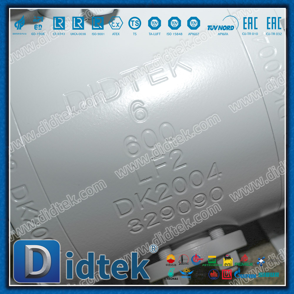 Lip Seal with Vent & Drain Flange Trunnion Ball Valve