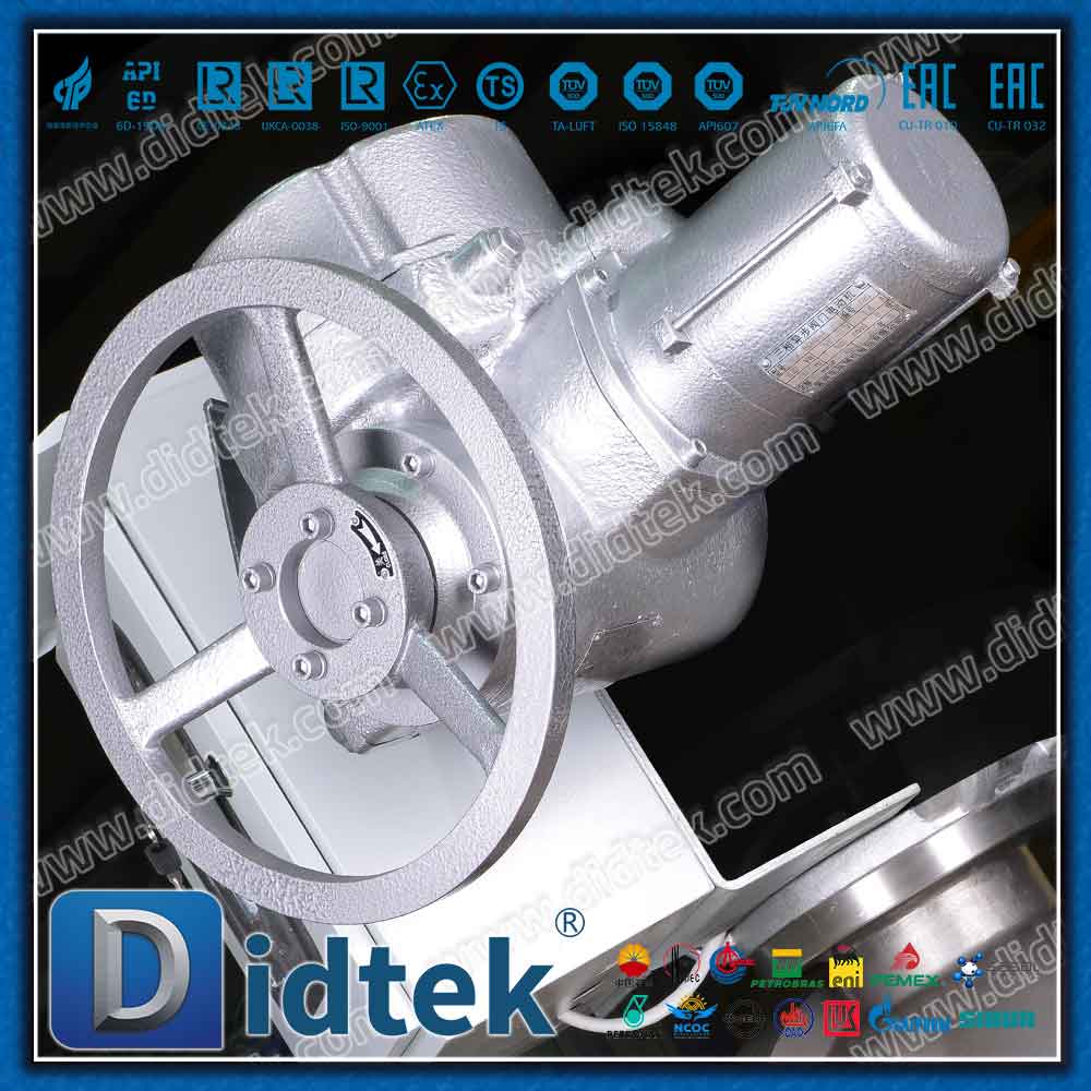 Intelligent Electric Operator CD4MCU Ball Valve With Control Box