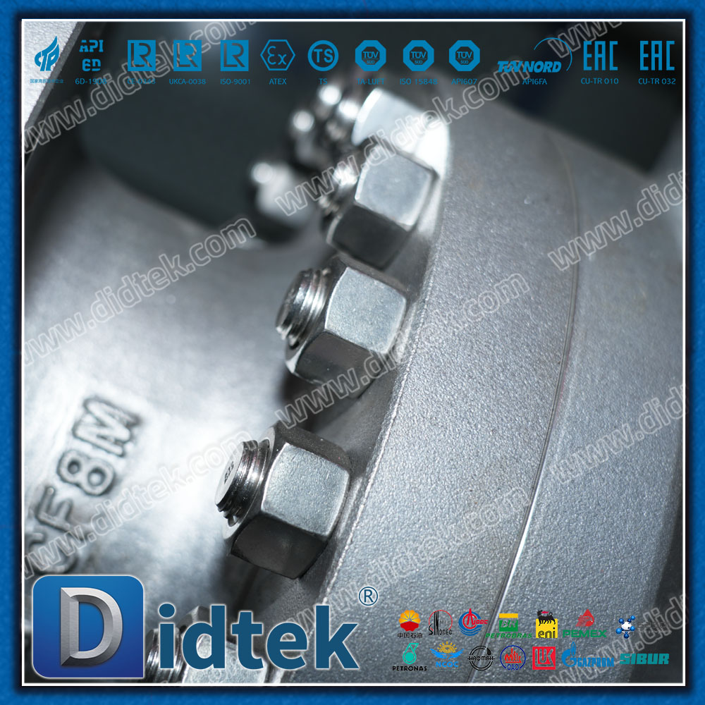 CF8M Full Bore Flange Pneumatic Ball Valve
