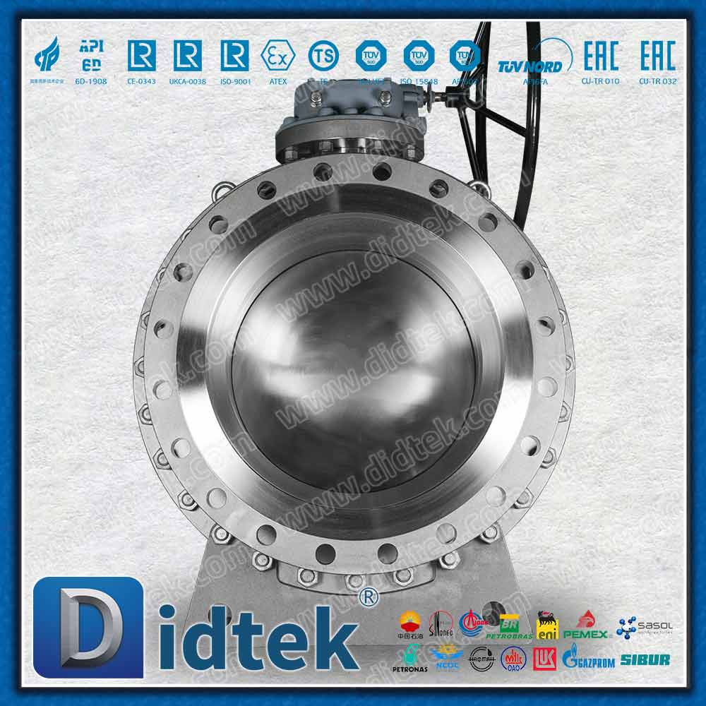 LF2 + Inconel 625 Overlay With PTFE Elgiloy Lip Seal Trunnion Ball Valve