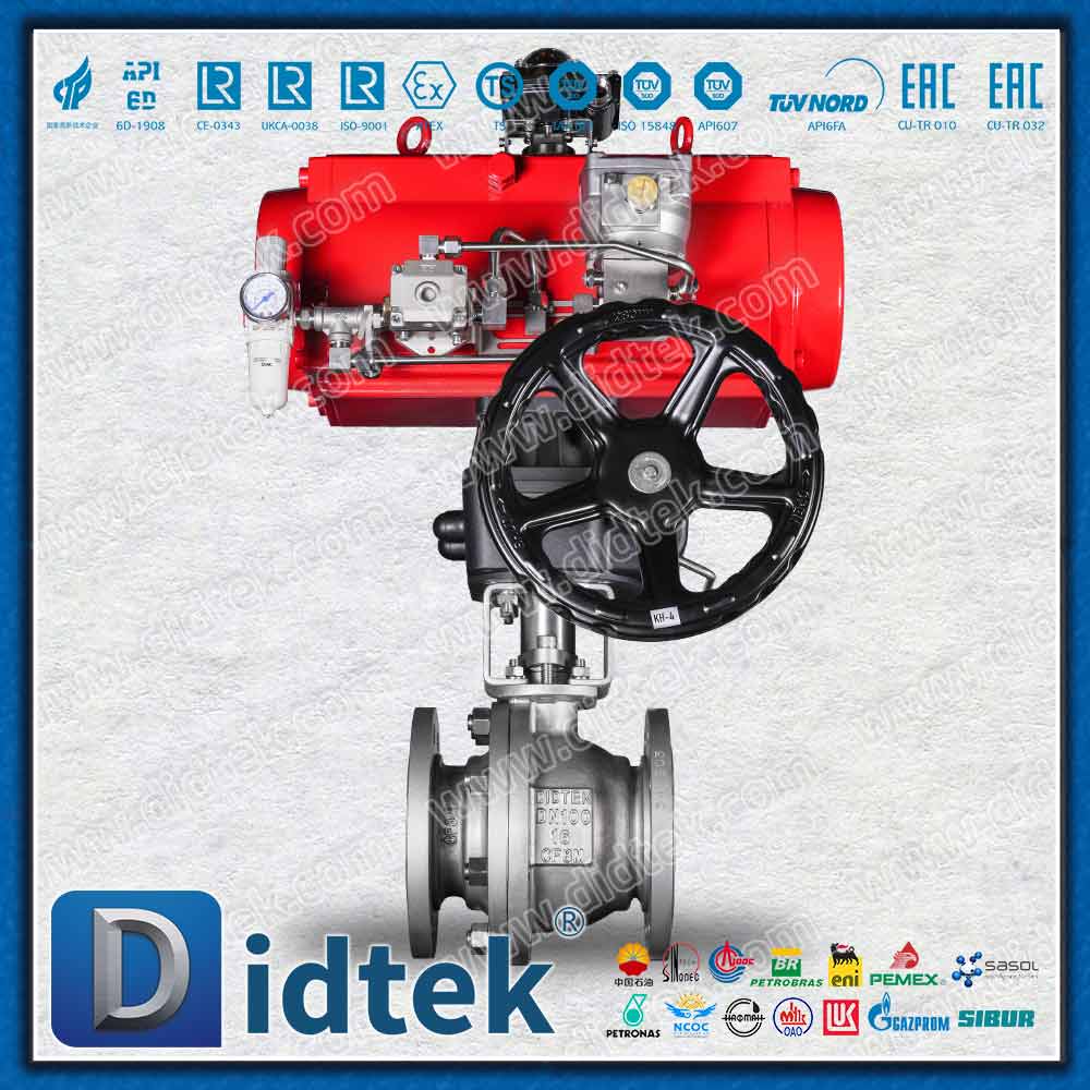 Single Acting Pneumatic Ball Valve For Demineralized Water