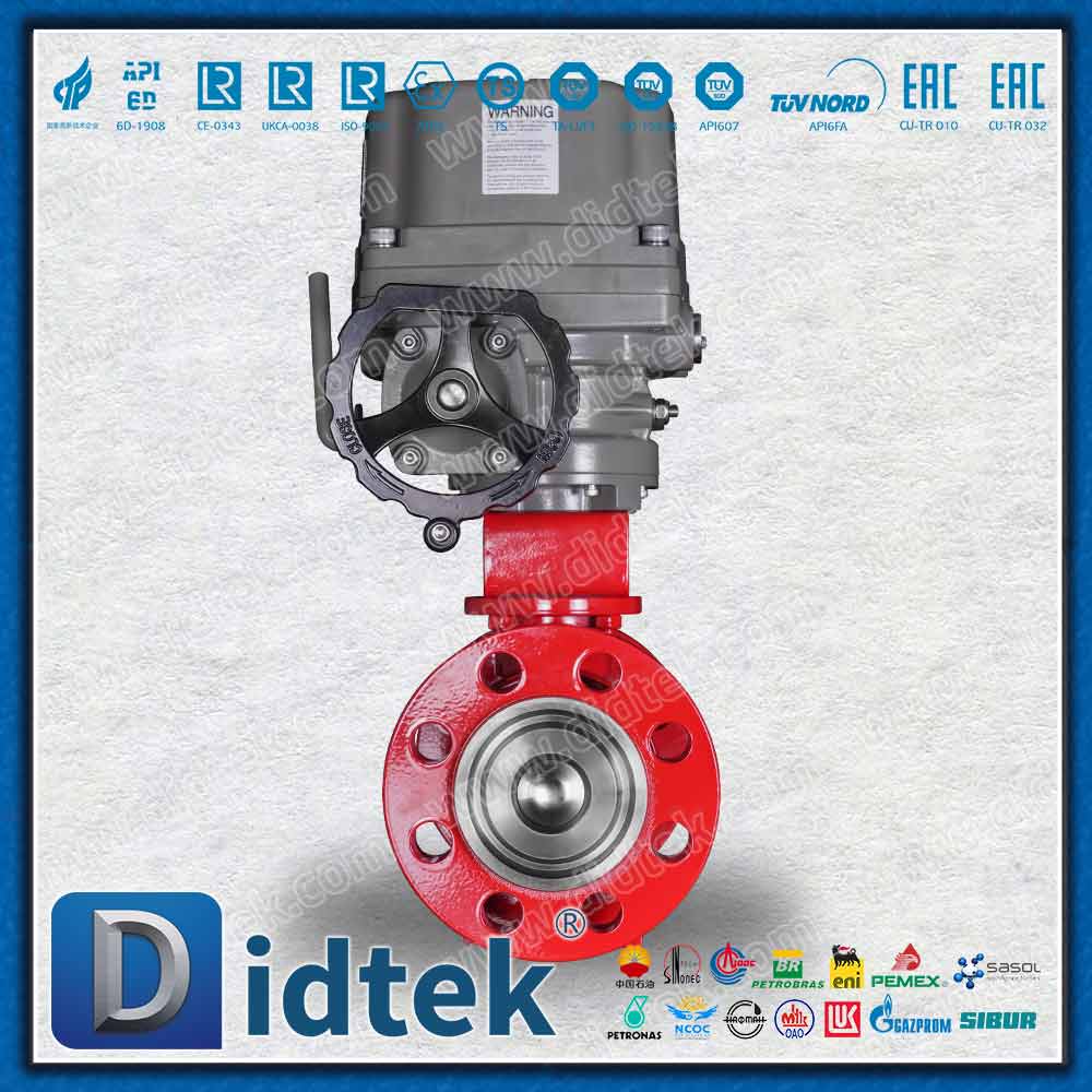 Electric Forged F316 Trunnion Ball Valve with Polyurethane Coating
