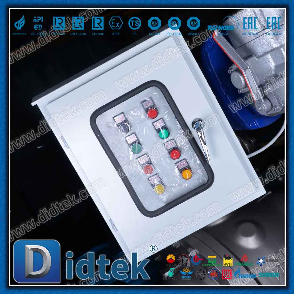 Intelligent Electric Operator CD4MCU Ball Valve With Control Box