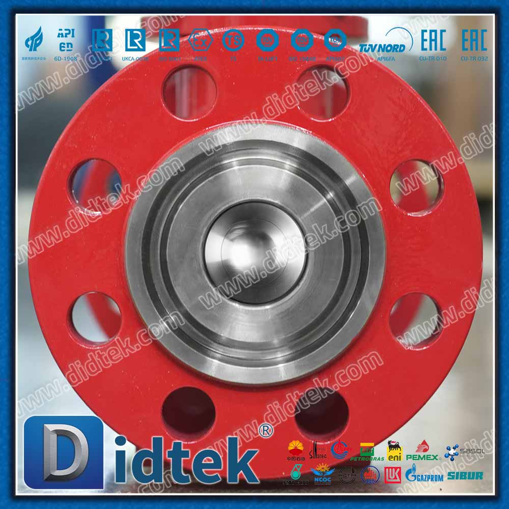 Electric Forged F316 Trunnion Ball Valve with Polyurethane Coating