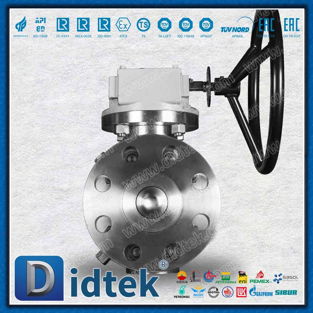 F51 1500 Class Forged Trunnion Ball Valve With PEEK Sealing