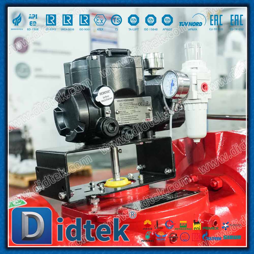 Single Acting Pneumatic Triple Offset Butterfly Valve with TISSIN Positioner