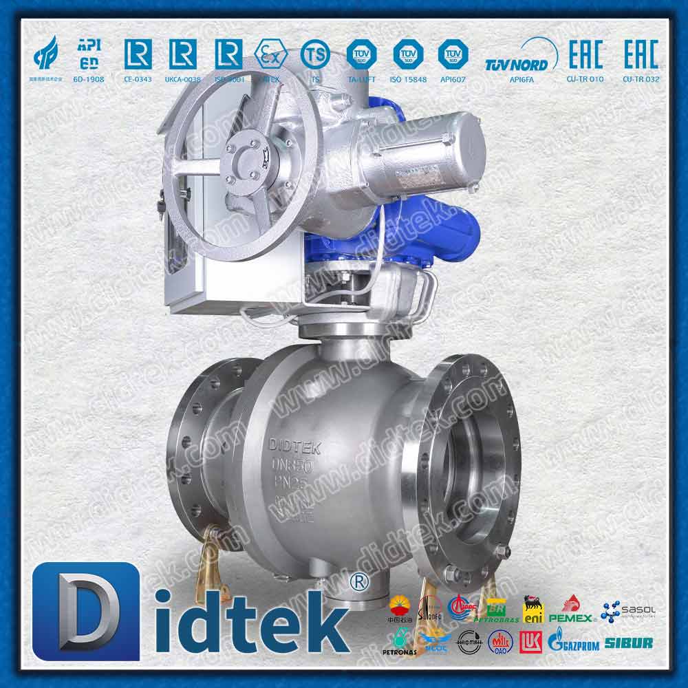 Intelligent Electric Operator CD4MCU Ball Valve With Control Box
