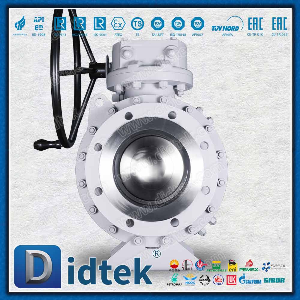 Marine Engineering Lip Seal Trunnion Ball Valve With Position Indicator