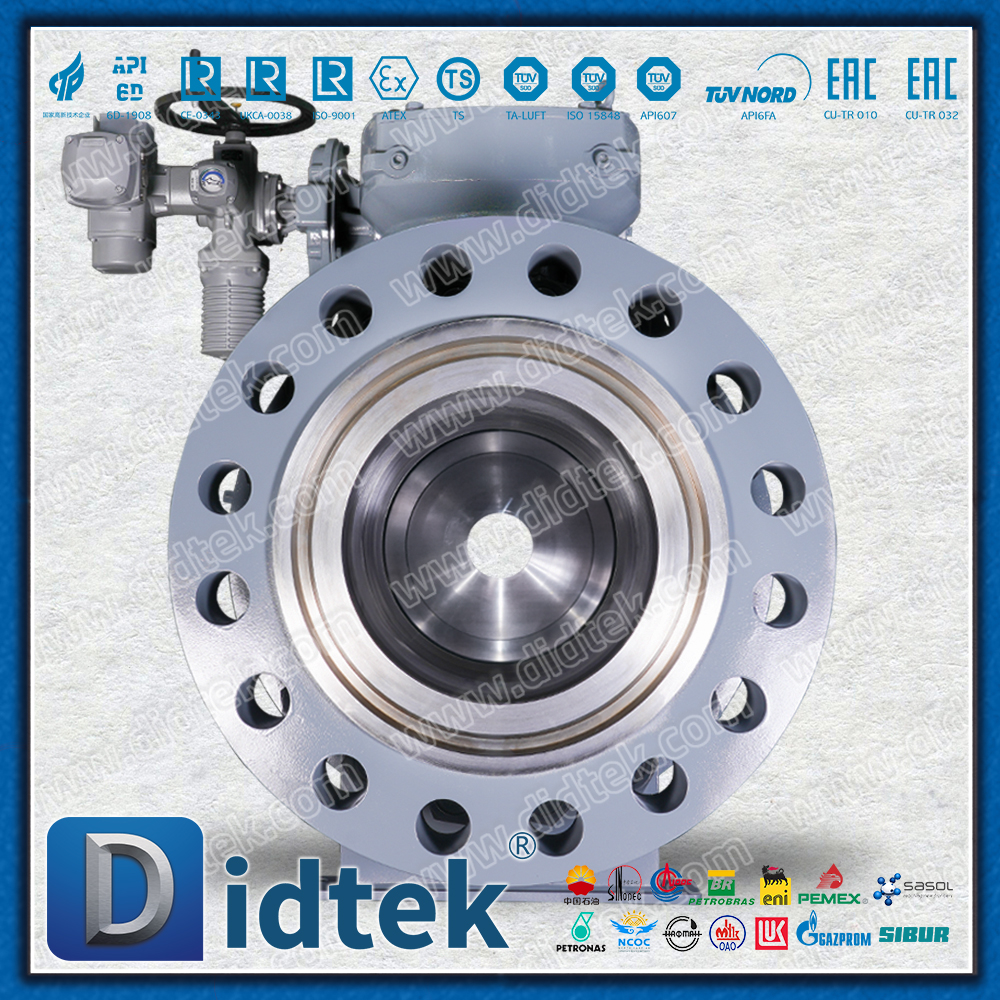 ESD Marine Engineering Trunnion Mounted Auma Electric Ball Valve For High Pressure Gas