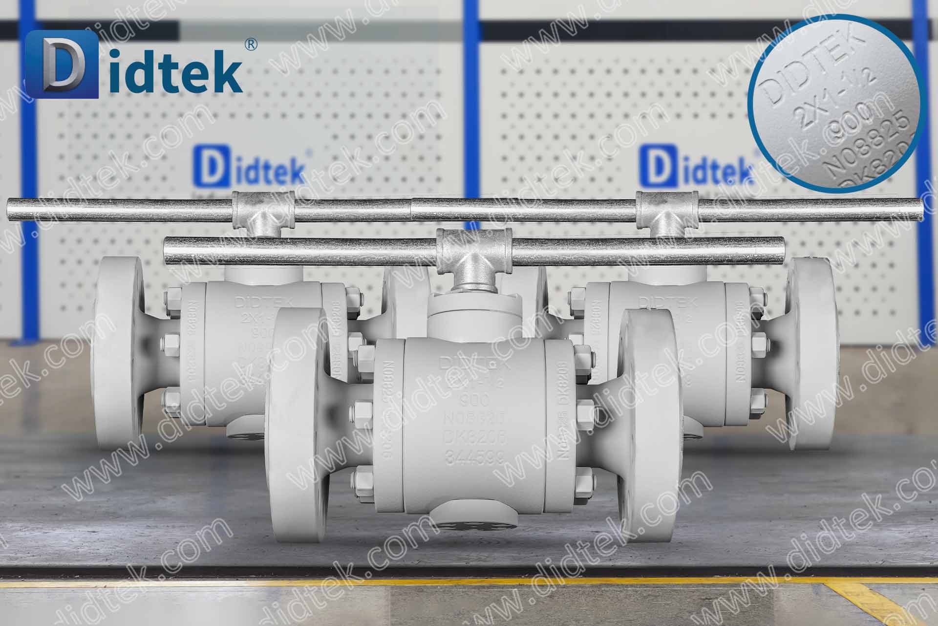 B-52 DIDTEKFTBV - Inconel 825 900LB Trunnion Ball Valve With Spring Energized Seal