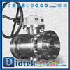 F51 1500 Class Forged Trunnion Ball Valve With PEEK Sealing