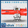 Single Acting Pneumatic Trunnion Ball For Fertilizer Applications