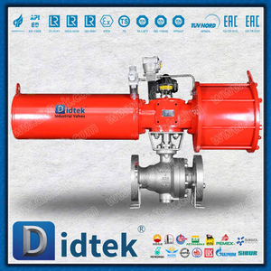 Single Acting Pneumatic Trunnion Ball For Fertilizer Applications