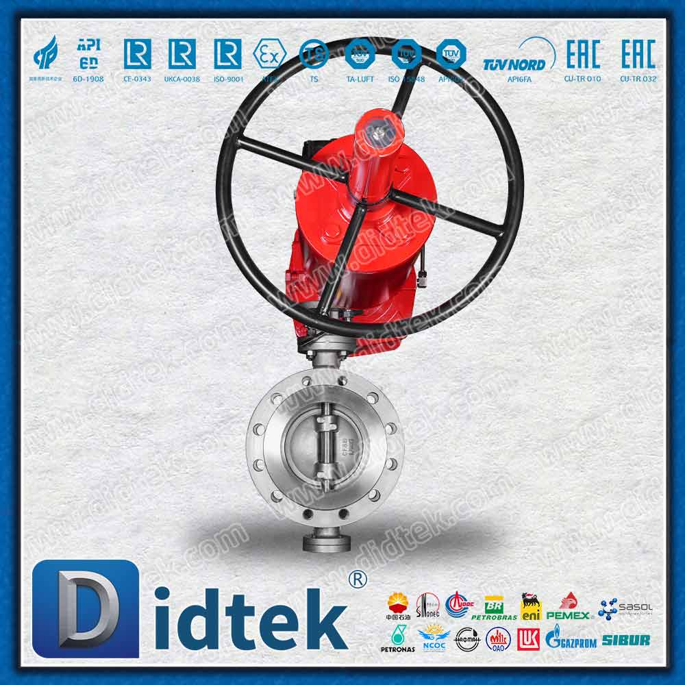 Single Acting Pneumatic Triple Offset Butterfly Valve with TISSIN Positioner