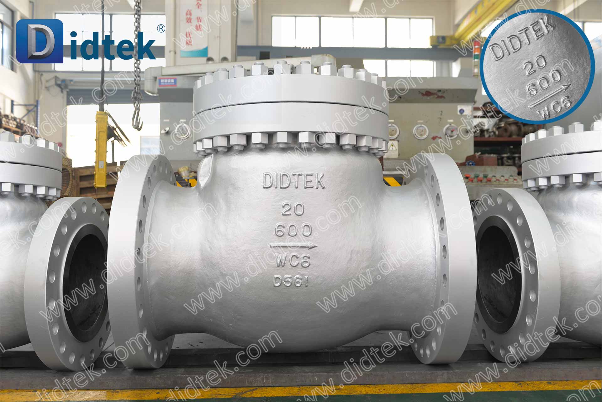 C-27 DIDTEKCSSCV-Cast Chromium‑Molybdenum Alloy Steel WC6 Swing Check Valve