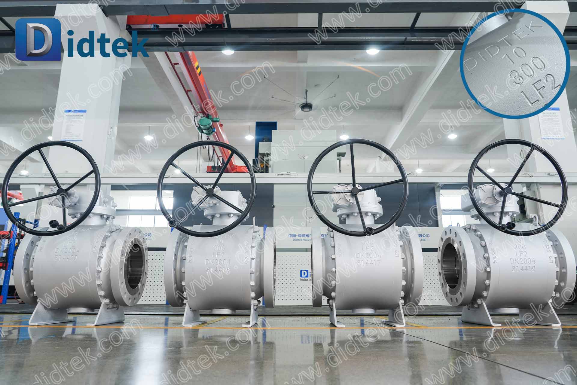 B-53 DIDTEKFTBV - LF2 Three Pieces Body Trunnion Ball Valve With Spring Energized