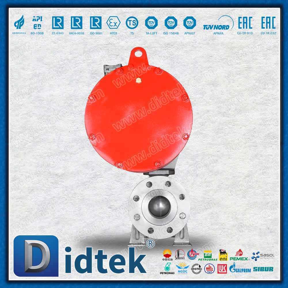 Single Acting Pneumatic Trunnion Ball For Fertilizer Applications