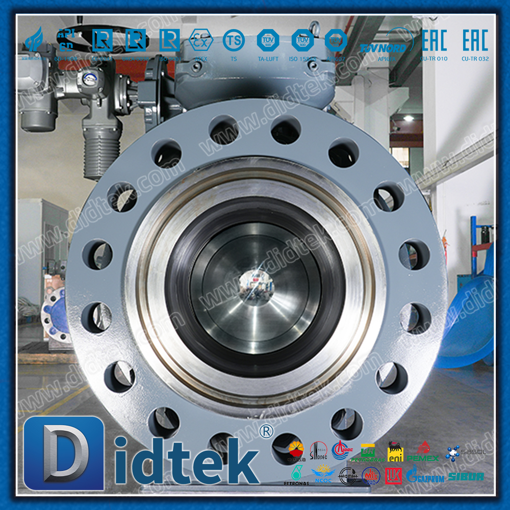 ESD Marine Engineering Trunnion Mounted Auma Electric Ball Valve For High Pressure Gas